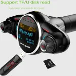 Fast Dual USB 2.1A Car Charger FM Transmitter MP3 Player Fits Smart-phones UK