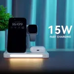 Best 3 in 1 Wireless Charger Stand For iPhone Samsung Smart Watch Air-Pods