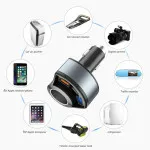 4-In-1 Car Phone 5V-3A Socket Splitter Power Hub Adapter & 2USB Type C Charger For Car UK