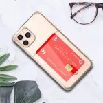 Shockproof TPU Silicone Card Holder Case Cover For iPhone 11 Pro Max