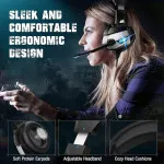 Best Gaming Headset with Microphone High-Quality Wired Headphones for PC & Laptop UK