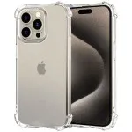 iPhone 15 Pro Max Bumper Clear Case Soft Silicone Tpu Clear Gel Bumper Cover