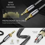 3.5mm Stereo Audio Jack Aux Cord Earphone Extension Cable For iPhone Samsung Laptop | Free UK Shipping