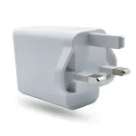 Best 3-Pin Mains Wall Plug Dual Type C & USB Charger Adapter For Phone UK