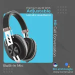 Bluetooth Running Headband Sports Headphone Built-In-Mic Aux Connectivity (Brown)