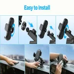 Best 360° Car Phone Holder Mount & Suction Cup Dashboard/Windshield Fits All Phones UK