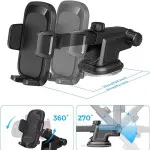 Best 360° Car Phone Holder Mount & Suction Cup Dashboard/Windshield Fits All Phones UK