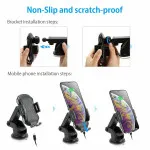 Universal Wireless Car Charger & Phone Holder Auto-Clamping 10W Fast Charging  Free Shipping