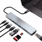 Dual Type-C & USB Hub 4K HDMI, SD Card & Blazing Fast Data Transfer Adapter | Free Shipping