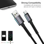 USB-A To Type C Charging Phone Cable For iPhone iPad Samsung Google