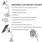 Magnetic Car Phone Flexible Long Arm Holder Dashboard & Windshield Mount For iPhone UK