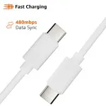 Type C to Type C Fast Charging & Data Sync Cable for Samsung, Huawei