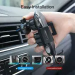 10W Wireless Car Phone Charger Mount Secure Air Vent Phone Holder for iPhone & Android