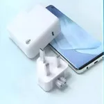 3 Pin Wall Plug Type C Charger Adapter Fast Charger For MacBook, iPhone, Samsung, iPads