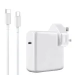 100W USB-C Fast Charger Adapter 3 Pin UK Wall Plug for MacBook, iPhone, Samsung, iPad