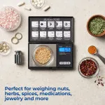 Postal Pocket 0.01G-200G Digital Electric Scale Small Kitchen Weighing device for Gold, Jewelry, Food Mini LCD Light | UK