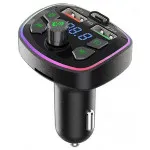 18W PD Bluetooth Car FM Transmitter Receiver | Hands-Free Adapter, 2 USB Ports, UK
