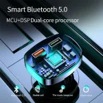 18W PD Bluetooth Car FM Transmitter Receiver | Hands-Free Adapter, 2 USB Ports, UK