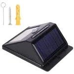 Solar Security Light with Motion Sensor LED, Outdoor Waterproof Garden Wall Lamp - UK