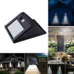 Solar Security Light with Motion Sensor LED, Outdoor Waterproof Garden Wall Lamp - UK