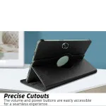 OnePlus Pad 11.6 inch 360° Rotating Case | Leather Smart Cover Stand | Black