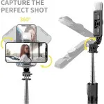 3-Axis Gimbal Phone Stabilizer for iPhone, Samsung | Mobile Phone Holder, Selfie Stick Combo