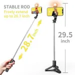 3-Axis Gimbal Phone Stabilizer for iPhone, Samsung | Mobile Phone Holder, Selfie Stick Combo