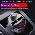 Bluetooth FM Transmitter Car Kit with 2 USB Ports and TF Card MP3 Player (UK)