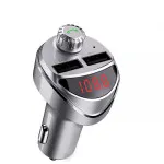 Bluetooth FM Transmitter Car Kit with 2 USB Ports and TF Card MP3 Player (UK)