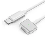 100W USB Type C to MagSafe 3 Magnetic Charger Cord Converter  | Fast Charging Cable For MacBook Air/Pro