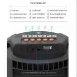 Portable Bluetooth Wireless Speaker with LED Lights & Extra Bass for Smartphones, Laptops & PCs | UK