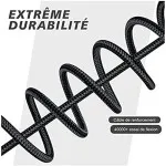 1.2M Unbreakable 3-IN-1 Nylon Braided Fast Charging Cable | Lightning, Type C, Micro USB | Smartphones & Tablets