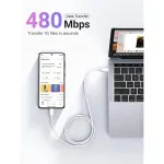 2m USB Type C to USB Type C Cable, PD 100W Fast Charging Compatible with tablets, phones, laptops | UK