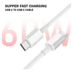 Ultra-Fast 1m USB Type C to USB Type C Cable, PD 60W Charging and Data Transfer for tablets, phones, laptops