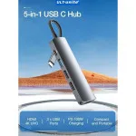 ULT-PD 100W 5-in-1 USB C Hub with 4K HDMI, Type C PD Charging (Windows, Mac, Android)