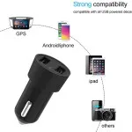 Universal Dual USB Car Charger: Rapid Charging for Phones & Tablets, Safe