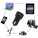 Universal Dual USB Car Charger: Rapid Charging for Phones & Tablets, Safe