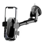 360° Rotating Car Phone Mount with Suction Cup – Fits iPhone, Samsung, Huawei |