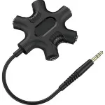 Multi-Headphone Splitter 5-Jack 3.5mm Adapter for iPhone, Samsung, Tablets, Laptops