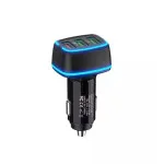 Fast Car Charger with 3 USB Ports - Cigarette Lighter Adapter for iPhone, Samsung & More | UK