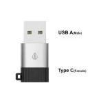 USB-C to USB-A Adapter – OTG Converter for Charging & Data Transfer, Black