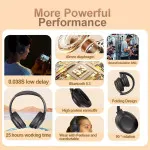 Premium Over-Ear Bluetooth Headphones - Noise Cancelling, Hi-Fi Sound, Long Battery