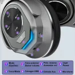 Black Wireless Bluetooth Headphones with Twistout Speaker - 2-in-1 Design