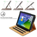 iPad Pro 6th Gen Case UK 12.9 Genuine Leather Case Soft Leather Cover For A2764, A2437, A2766