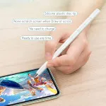 Touch Screen Pen UK Stylus Universal High Sensitive & Precision Capacitive Disc Tip (White)