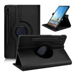 Samsung Galaxy Tab S7 Plus Rotate Case Leather Smart Folio (SM-T970 / T976B) (BLACK)