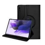 Samsung Galaxy Tab S7 Plus Rotate Case Leather Smart Folio (SM-T970 / T976B) (BLACK)
