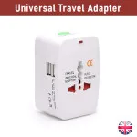 Dual USB Fast Travel Charger AC Power Socket Adapter AU/UK/US/EU International