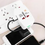 Dual USB Fast Travel Charger AC Power Socket Adapter AU/UK/US/EU International