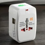 Dual USB Fast Travel Charger AC Power Socket Adapter AU/UK/US/EU International